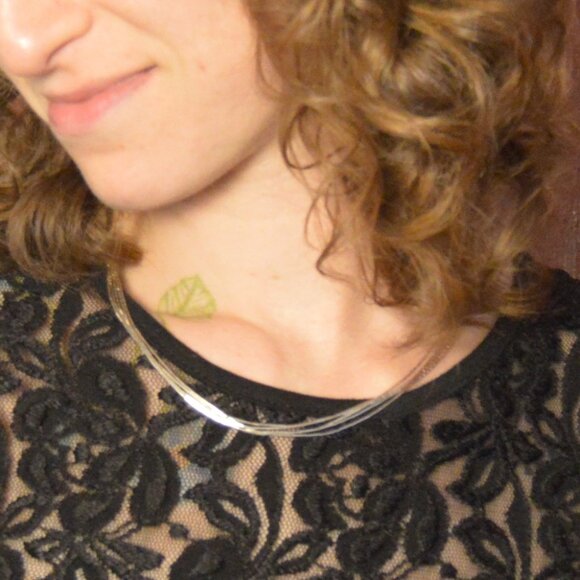 Vintage Sterling Silver Five-Strand Waterfall Bead Necklace - Picture 1 of 4